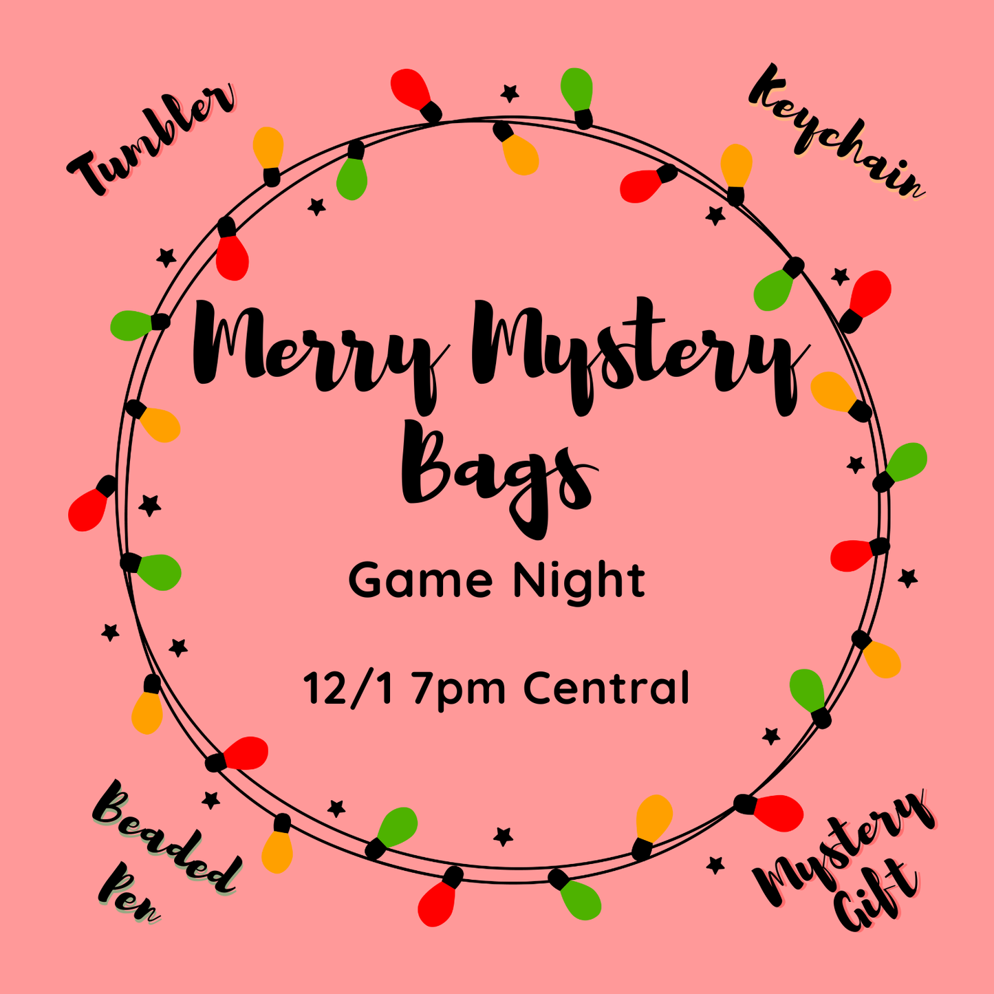 Merry Mystery Bags Game Night