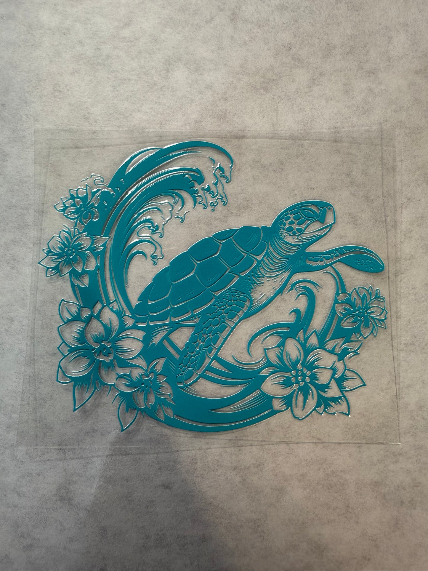 Blue Sea Turtle Decal for 16oz, 20oz, 24oz