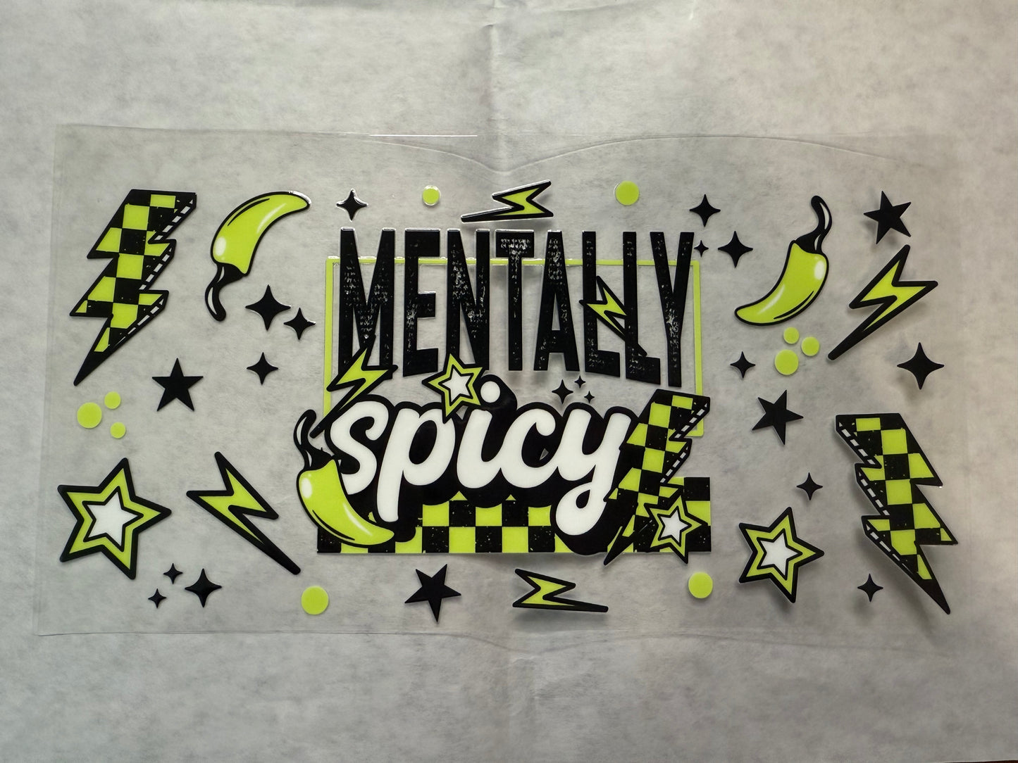 Mentally Spicy Wrap for 16oz, 20oz, 24oz