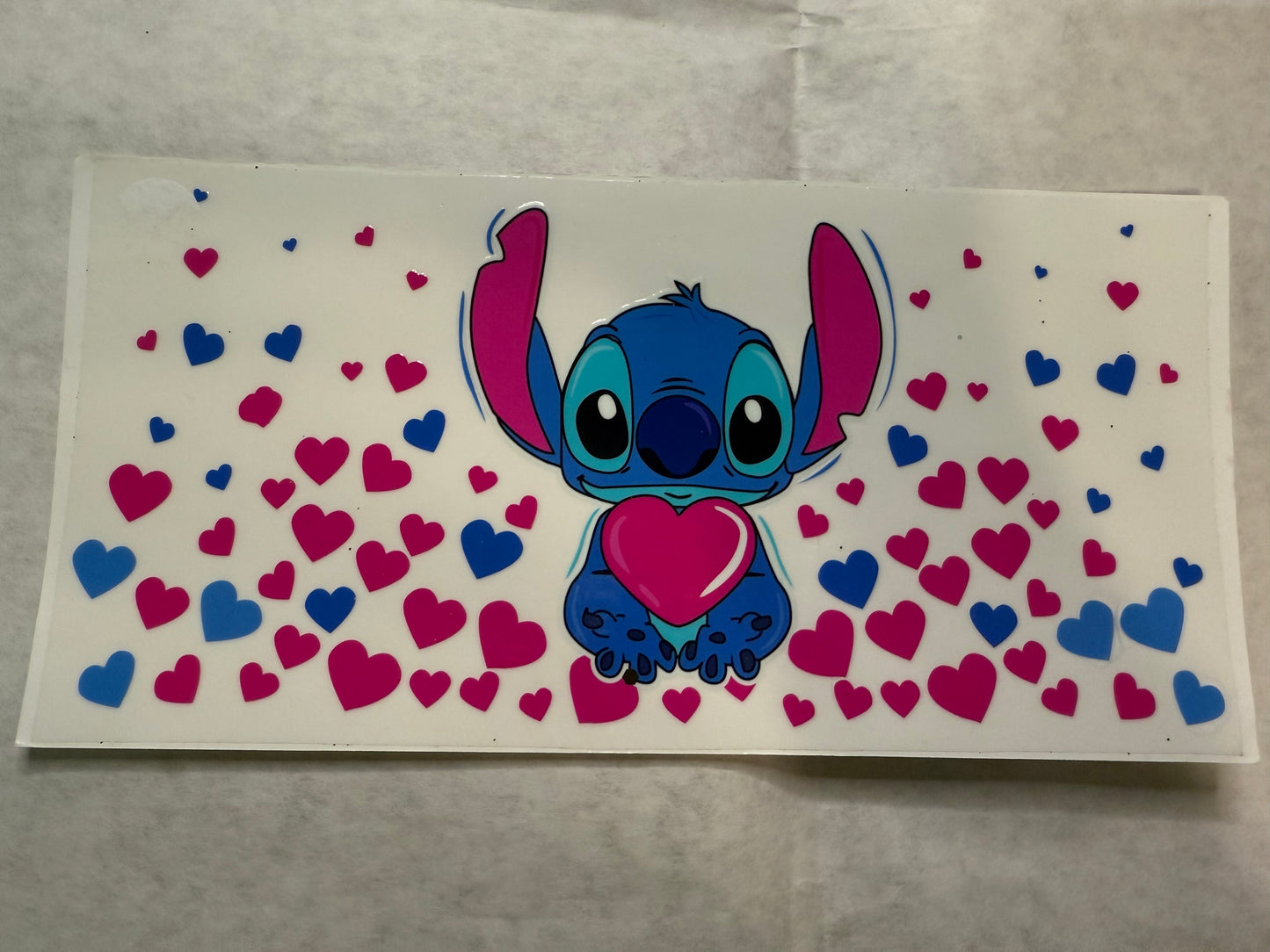 Blue Alien Hearts Wrap for 16oz, 20oz