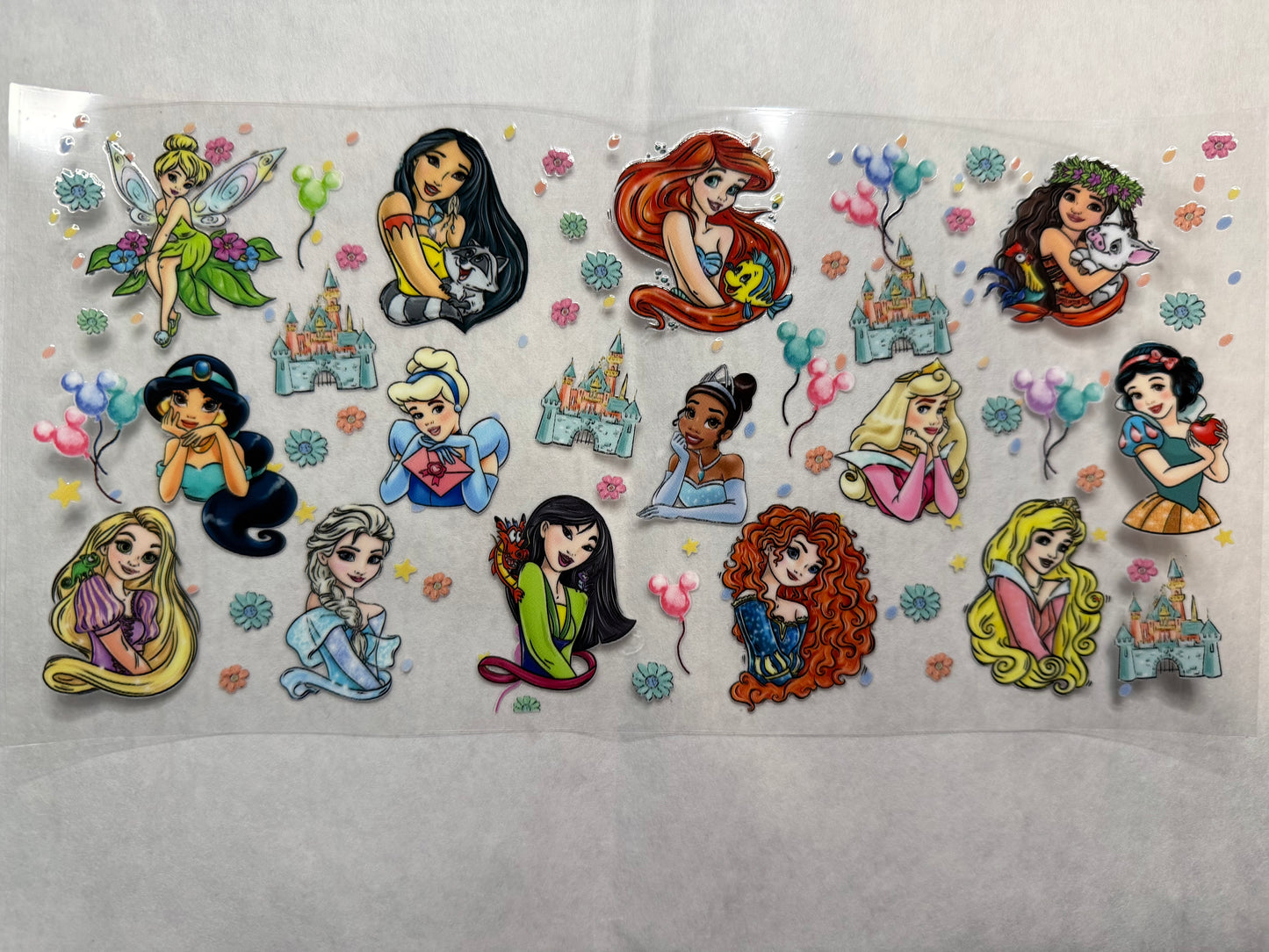 Princesses Wrap for 16oz, 20oz, 24oz