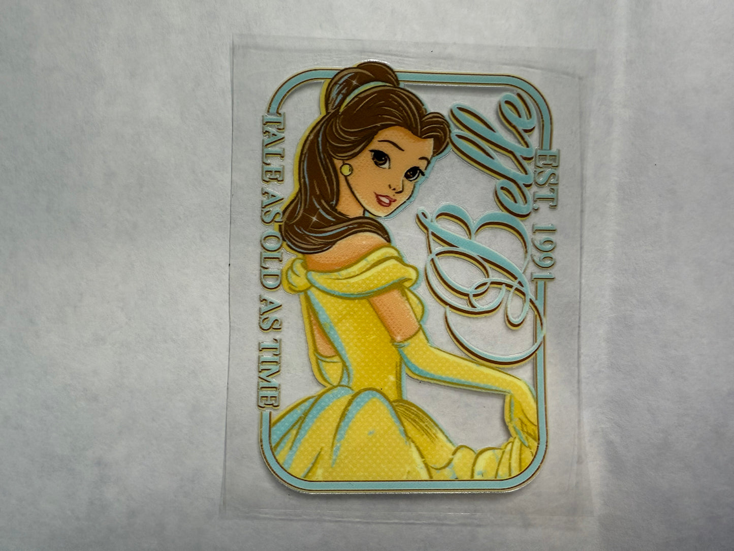 Princess with Yellow Dress Decal for 16oz, 20oz, 24oz