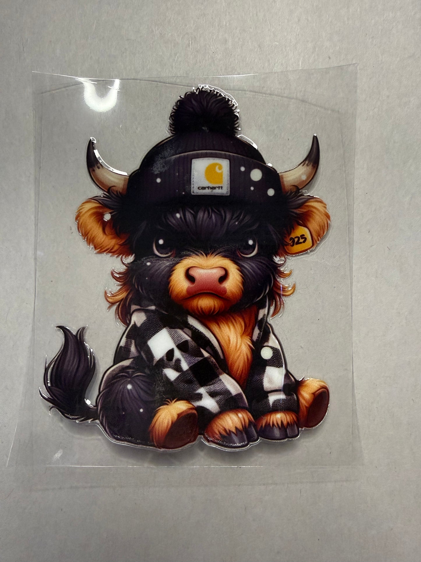 Highland Cow decal for 16oz, 20oz, 24oz or 40oz