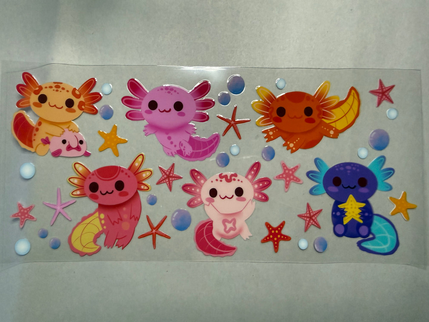 Axolotls wrap for 16oz, 20oz, 24oz, 40oz