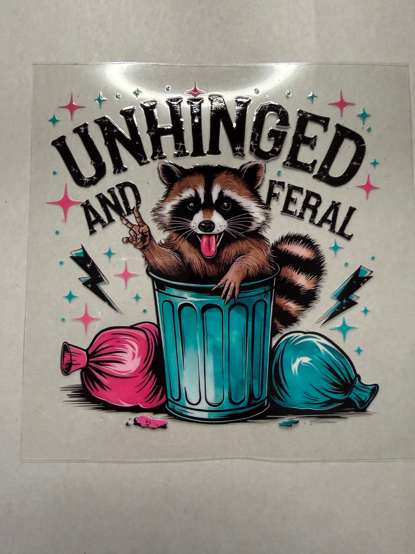 Unhinged and Feral decal for 16oz, 20oz, 24oz, 40oz