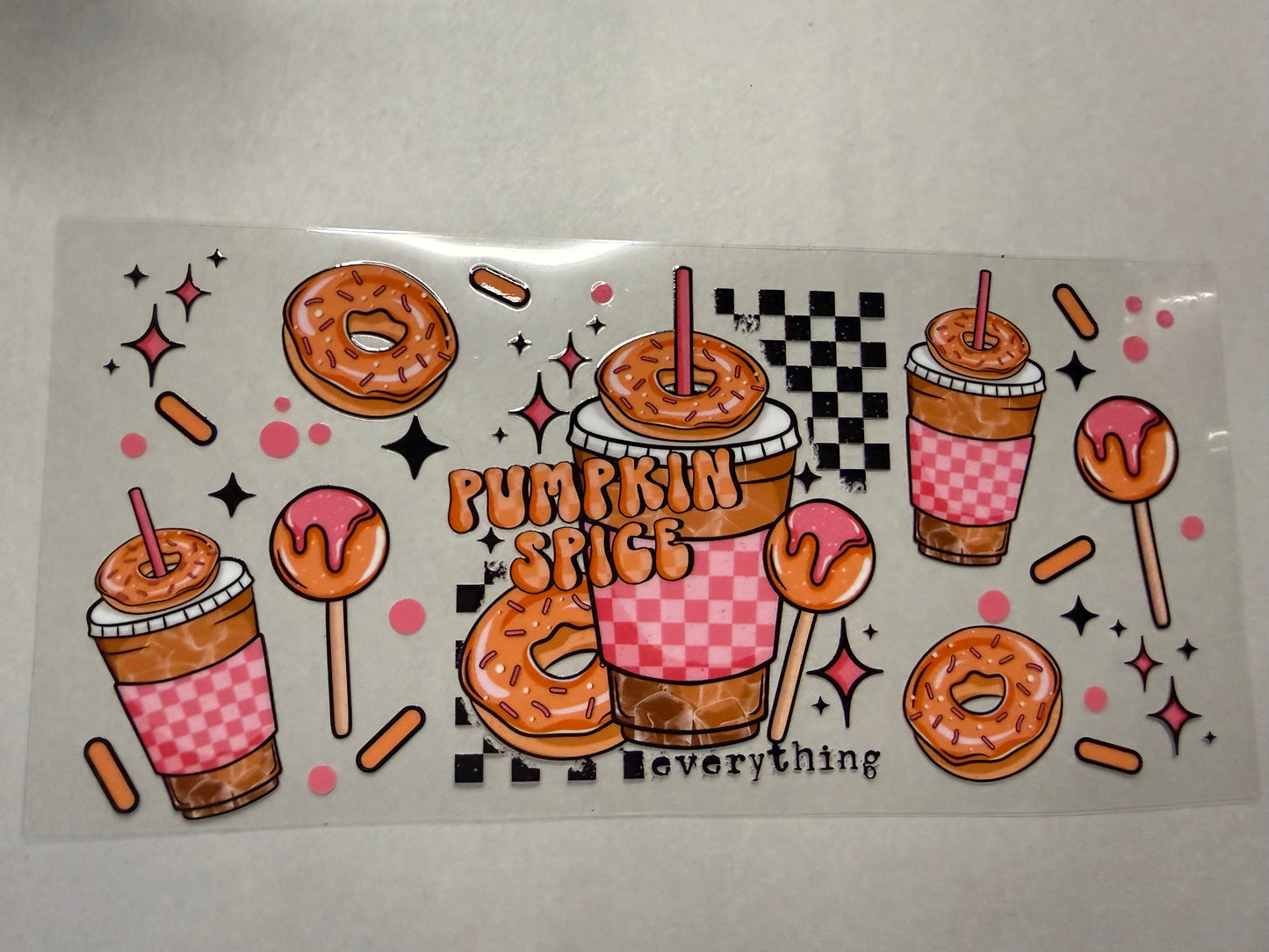 Pumpkin Spice Everything wrap for 16oz, 20oz, 24oz, 40oz