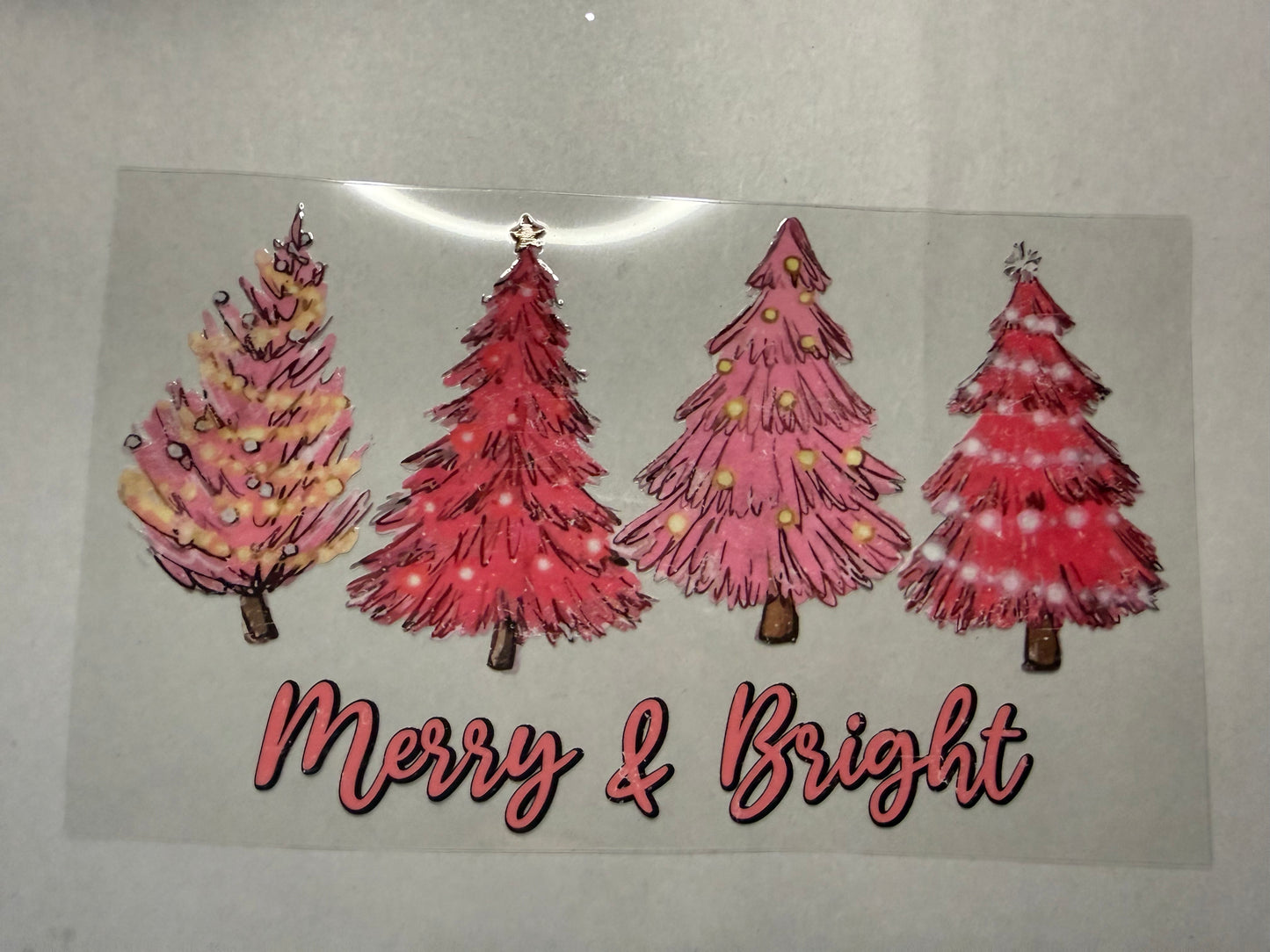 Merry & Bright wrap for 16oz, 20oz, 24oz, 40oz