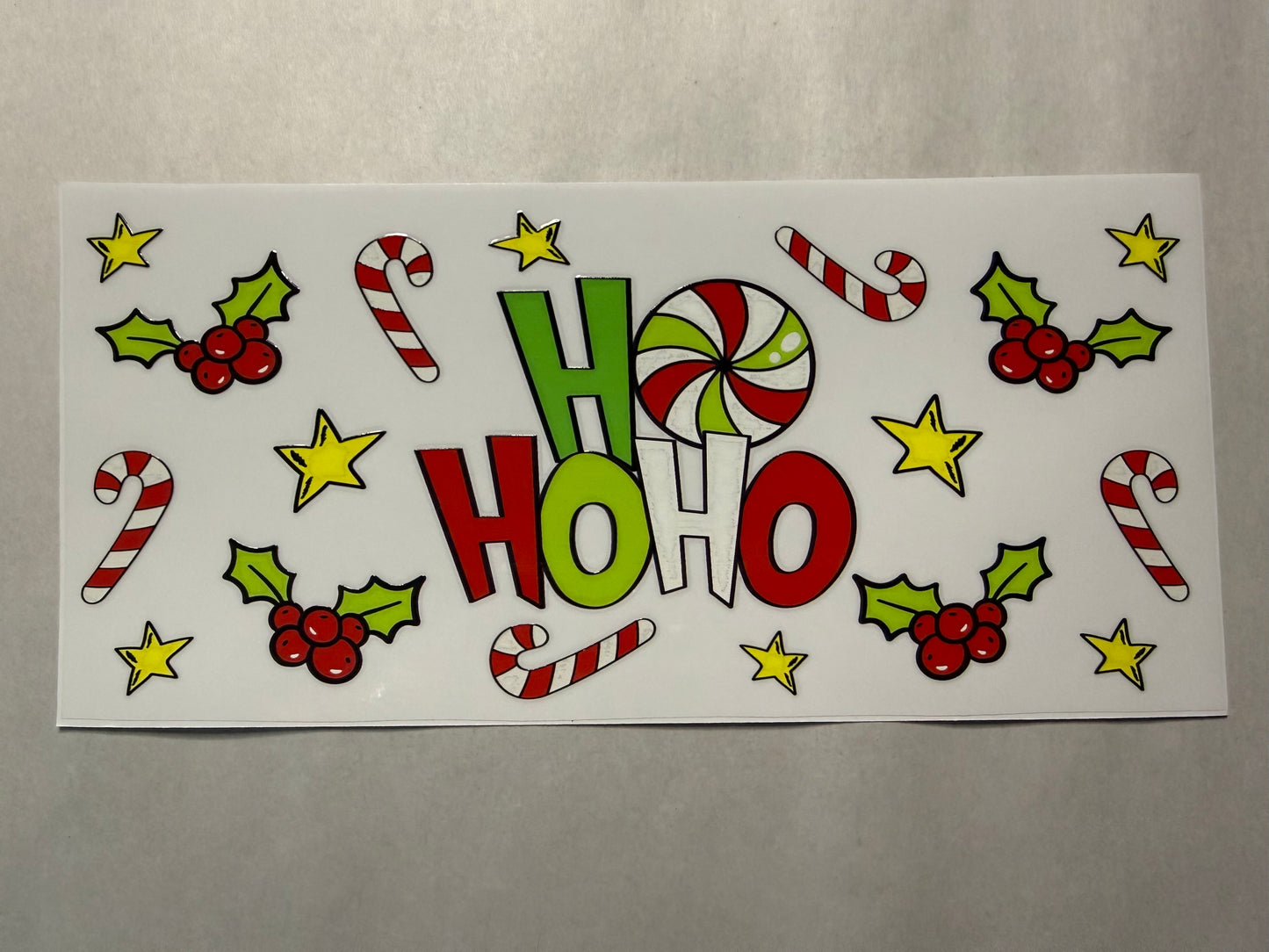 Ho Ho Ho wrap for 16oz, 20oz, 24oz, 40oz