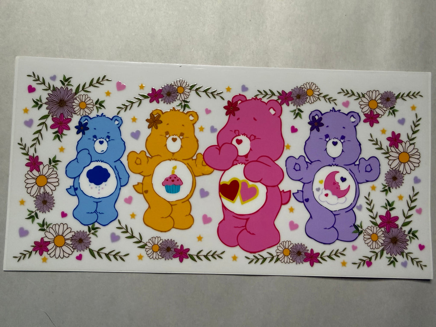 Care Bears wrap for 16oz, 20oz, 40oz