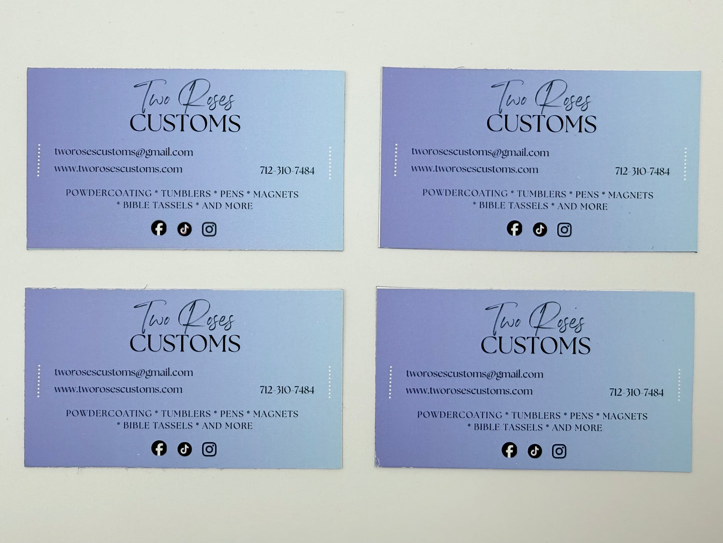 Custom Business Card Magnets - 2"x3.5" - Set of 100