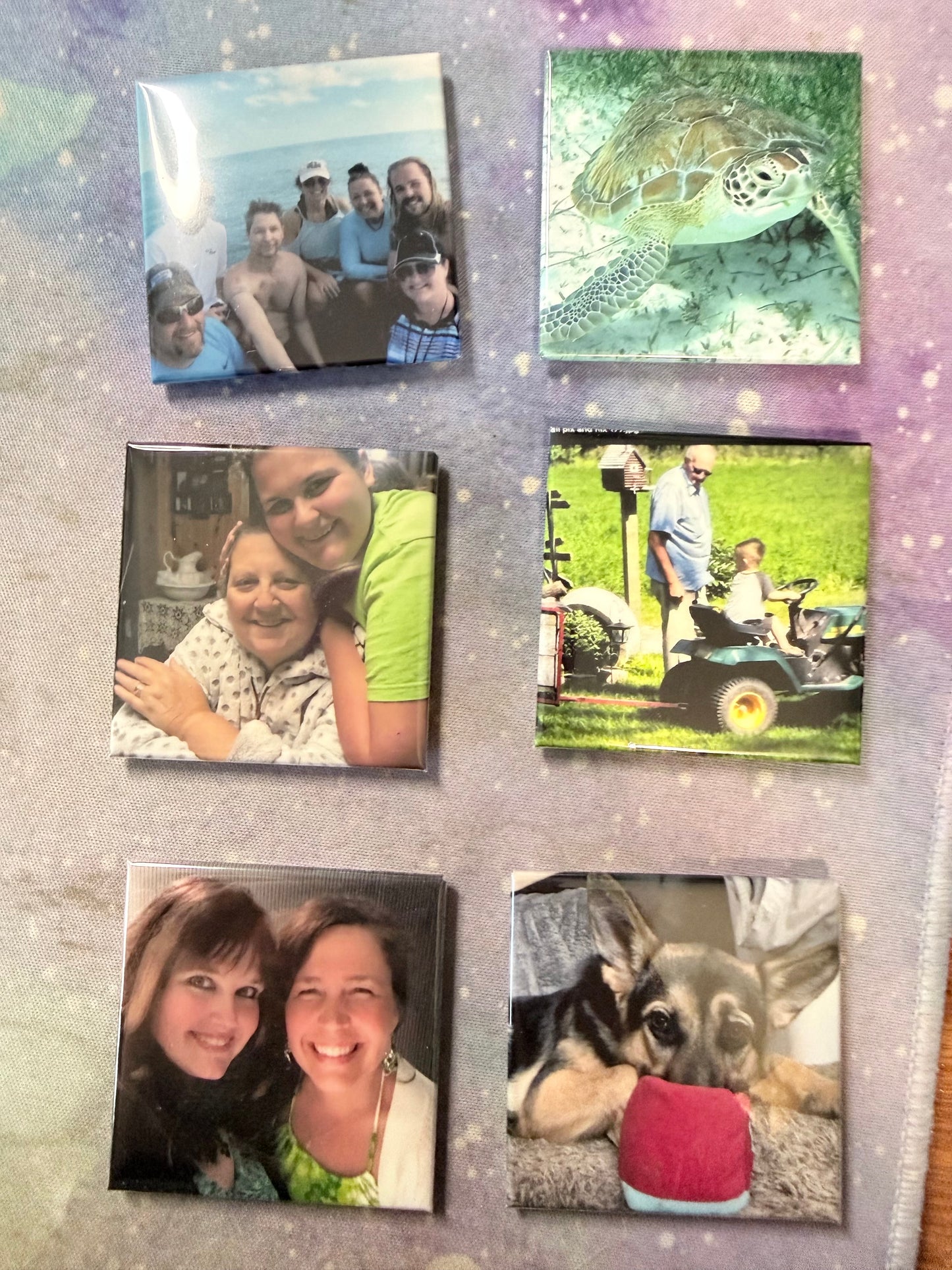 Custom Acrylic Photo Magnets - 2"x2" - Set of 12