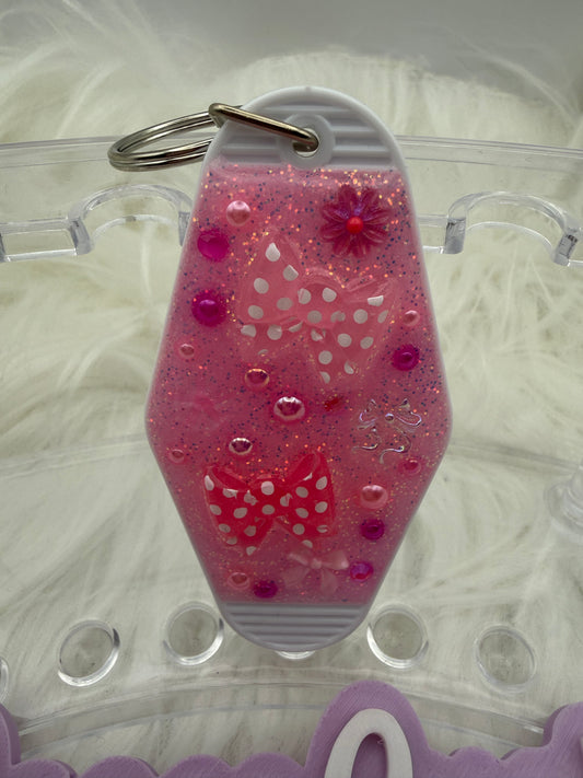 Pink Junk Motel Keychain