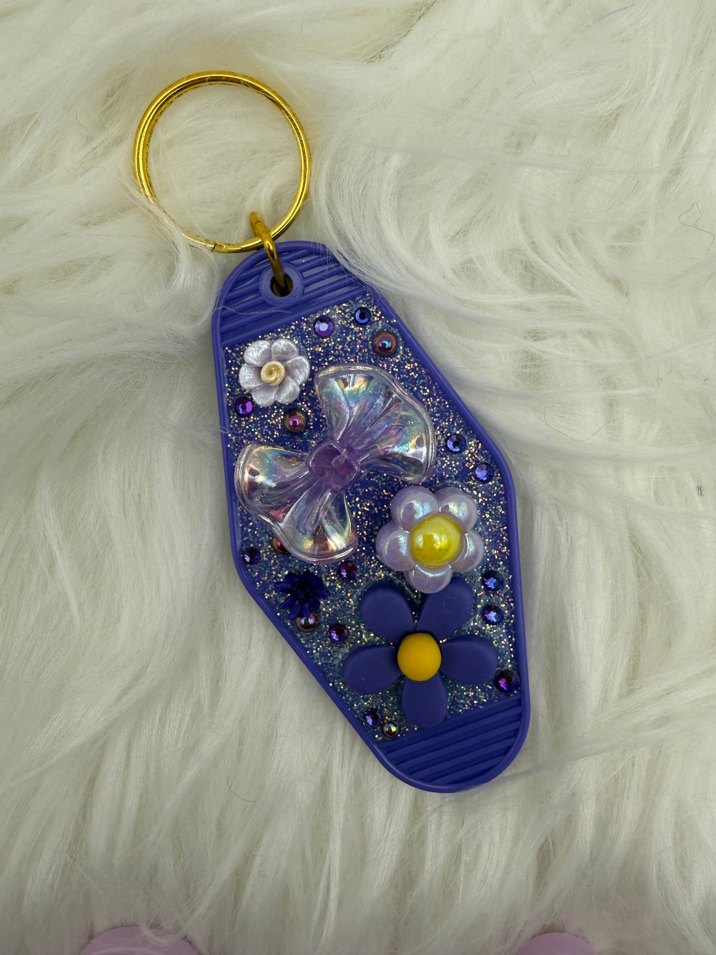 Purple Junk Motel Keychain