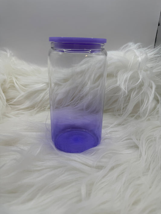 16oz Glass Can/Tumbler - Purple