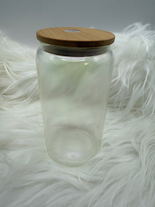 16oz Glass Can/Tumbler - Shimmer