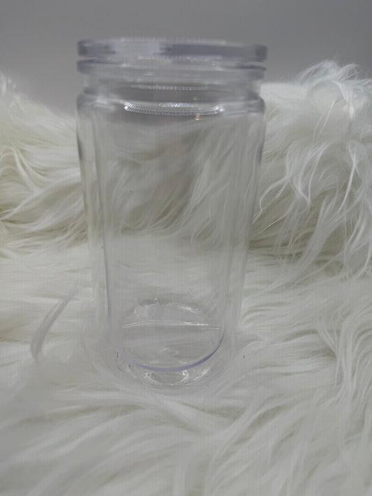 20oz Acrylic SnowGlobe Tumbler - Clear