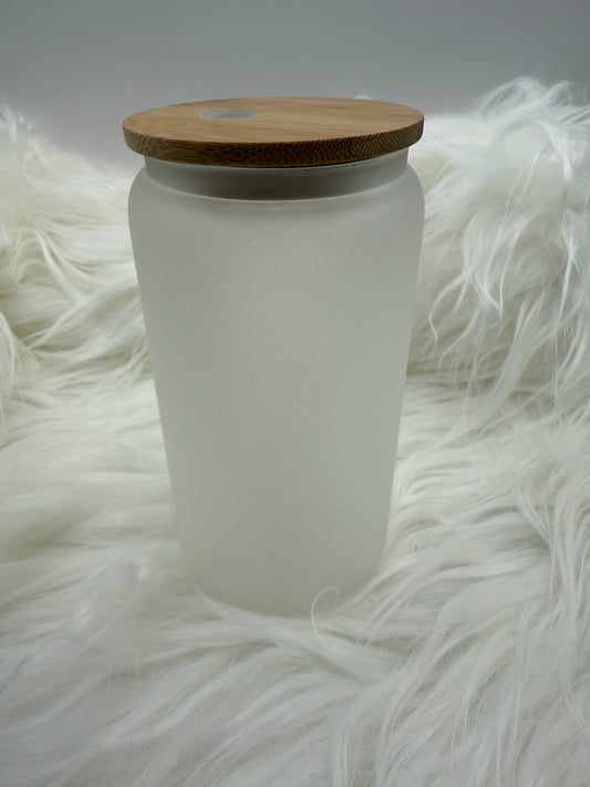 16oz Glass Can/Tumbler - Frosted