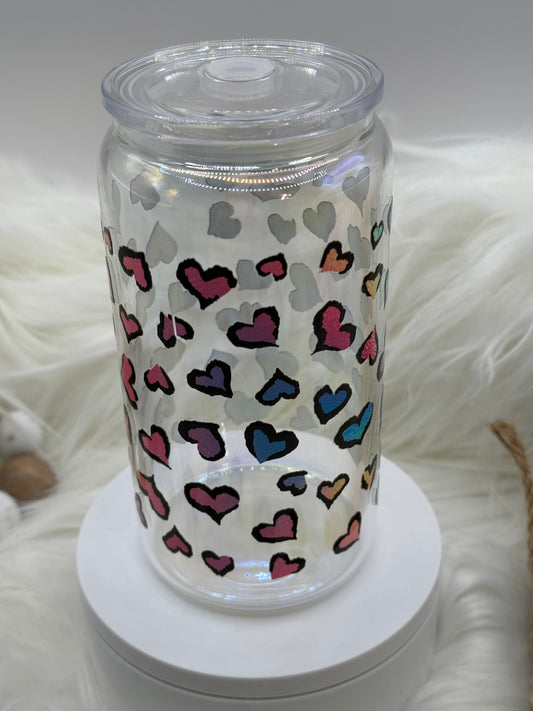 Rainbow Hearts - 16oz