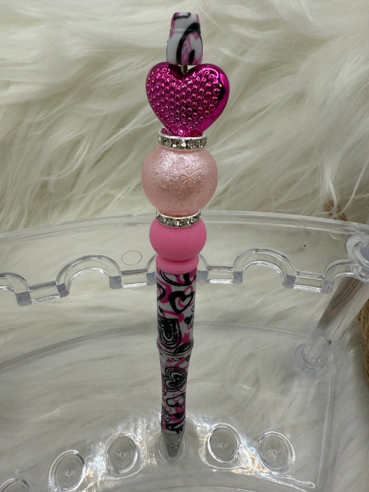 Pink Heart Pen