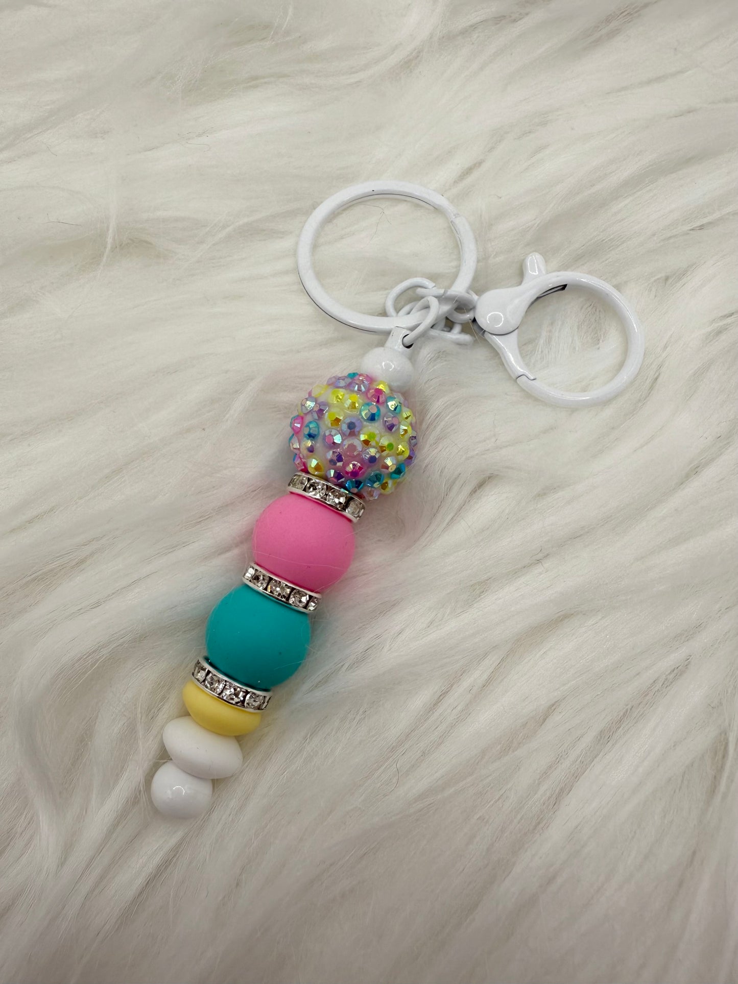 Cotton Candy Keychain