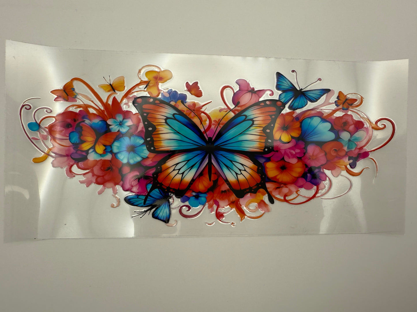 Colorful Butterfly Wrap for 16oz or 20oz