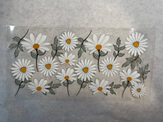 Daisy Flowers 2 Wrap for 16oz, 20oz, 24oz