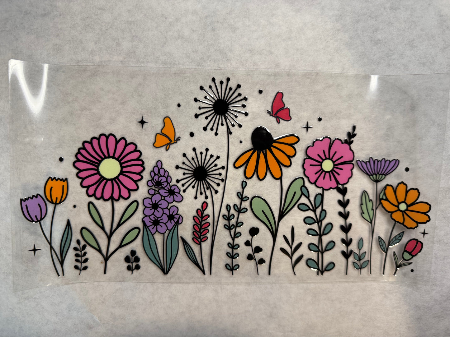 Wildflowers Wrap for 16oz, 20oz