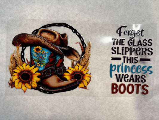 Forget the Glass Slippers This Princess Wears Boots Wrap for 16oz, 20oz