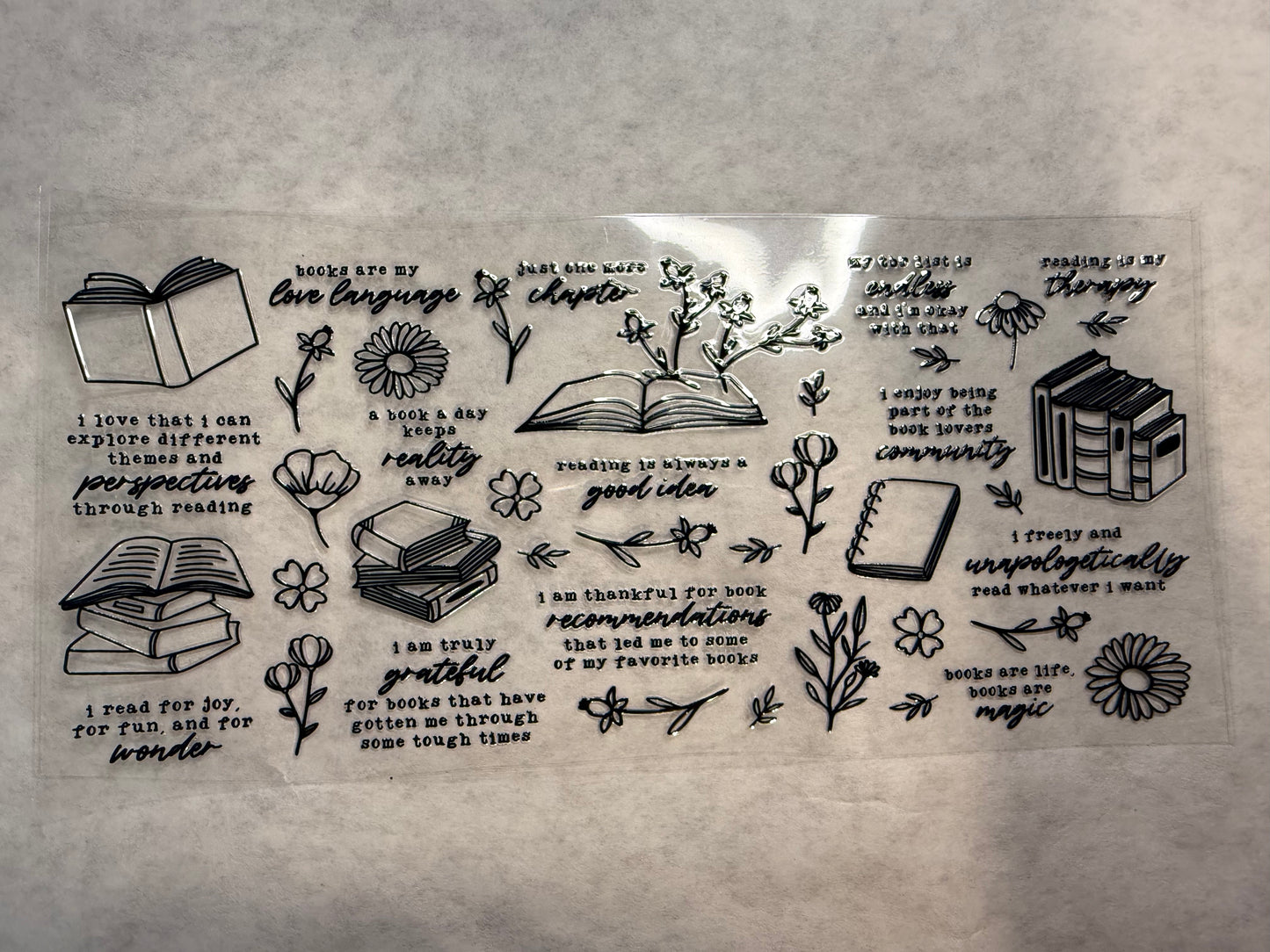 Book Lover Wrap for 16oz, 20oz, 24oz