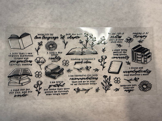 Book Lover Wrap for 16oz, 20oz, 24oz