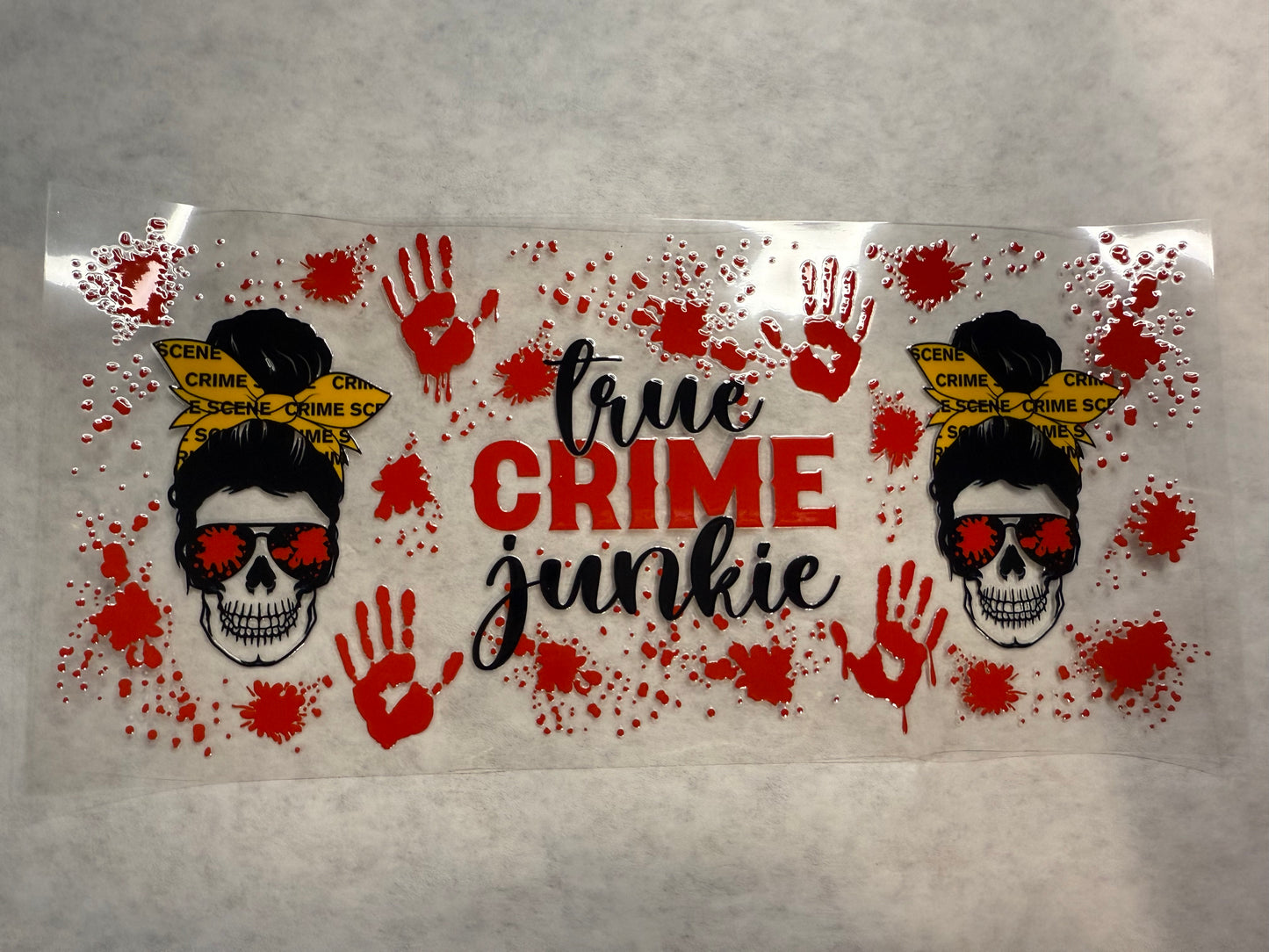 True Crime Junkie Wrap for 16oz, 20oz, 24oz