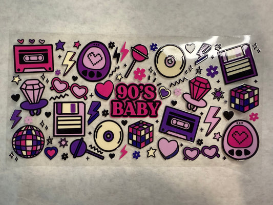 90's Baby Wrap for 16oz, 20oz, 24oz