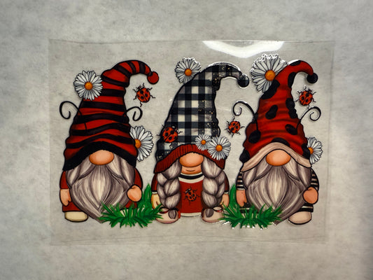 Red and Black Gnomes Wrap for 16oz, 20oz