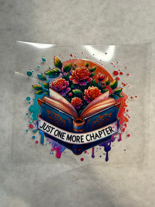 Just One More Chapter Decal for 16oz, 20oz, 24oz