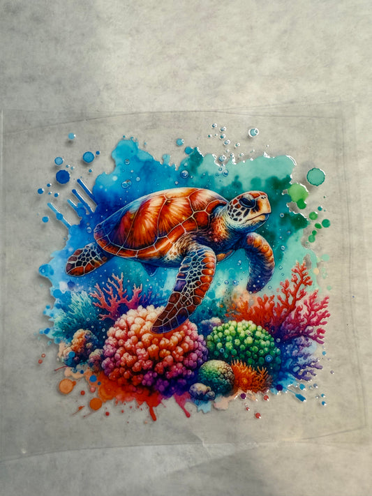 Sea Turtle Decal for 16oz, 20oz, 24oz
