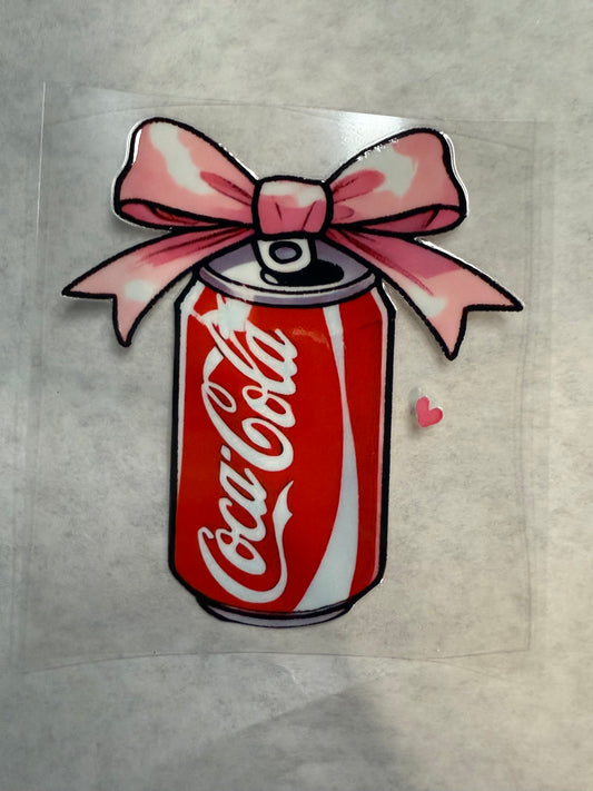 Cola with Bow Decal for 16oz, 20oz, 24oz