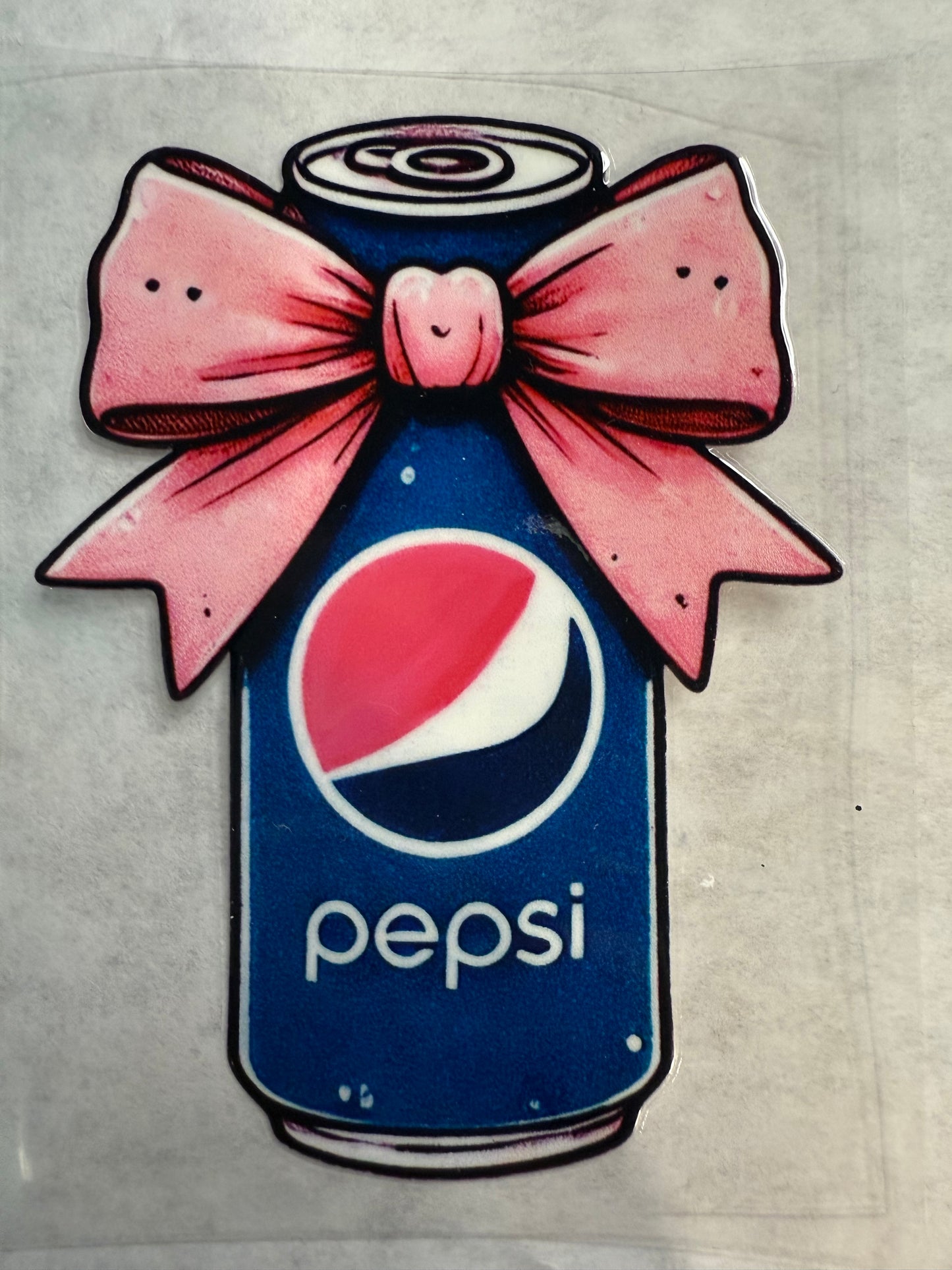 P Soda with Bow Decal for 16oz, 20oz, 24oz