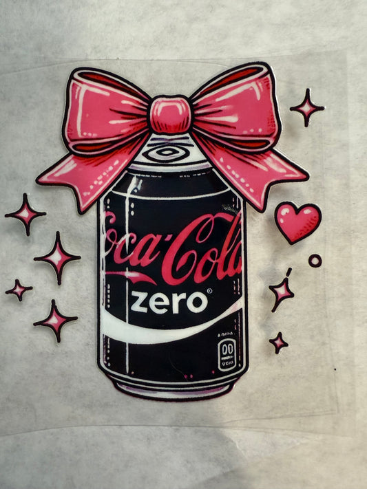 Zero Cola with Bow Decal for 16oz, 20oz, 24oz