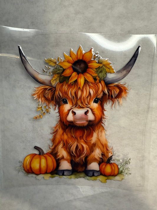 Highland Cow Decal for 16oz, 20oz, 24oz
