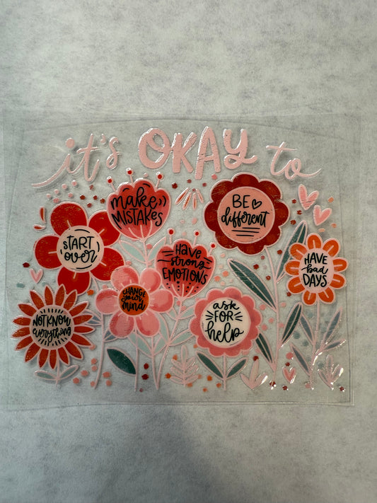 It's Okay to... Decal for 16oz, 20oz, 24oz