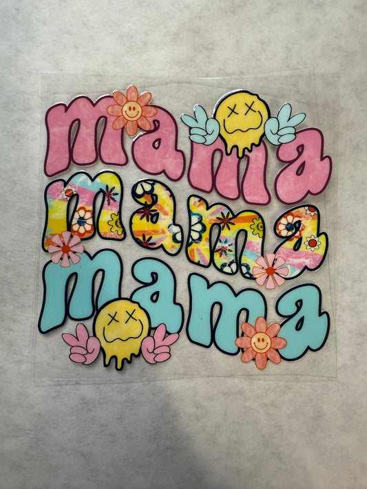 Smiley Face Mama Decal for 16oz, 20oz, 24oz