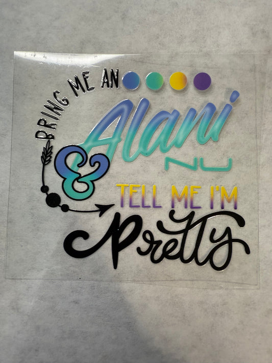 Bring Me An A & Tell Me I'm Pretty Decal for 16oz, 20oz, 24oz