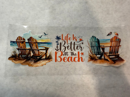 Life is Better at the Beach Wrap for 16oz, 20oz