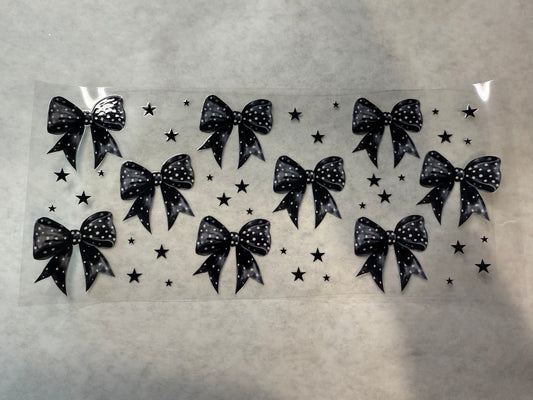 Black Bows Wrap for 16oz, 20oz, 24oz