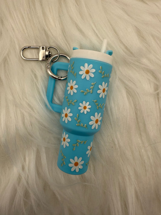 Daisy Chapstick Holder Keychain