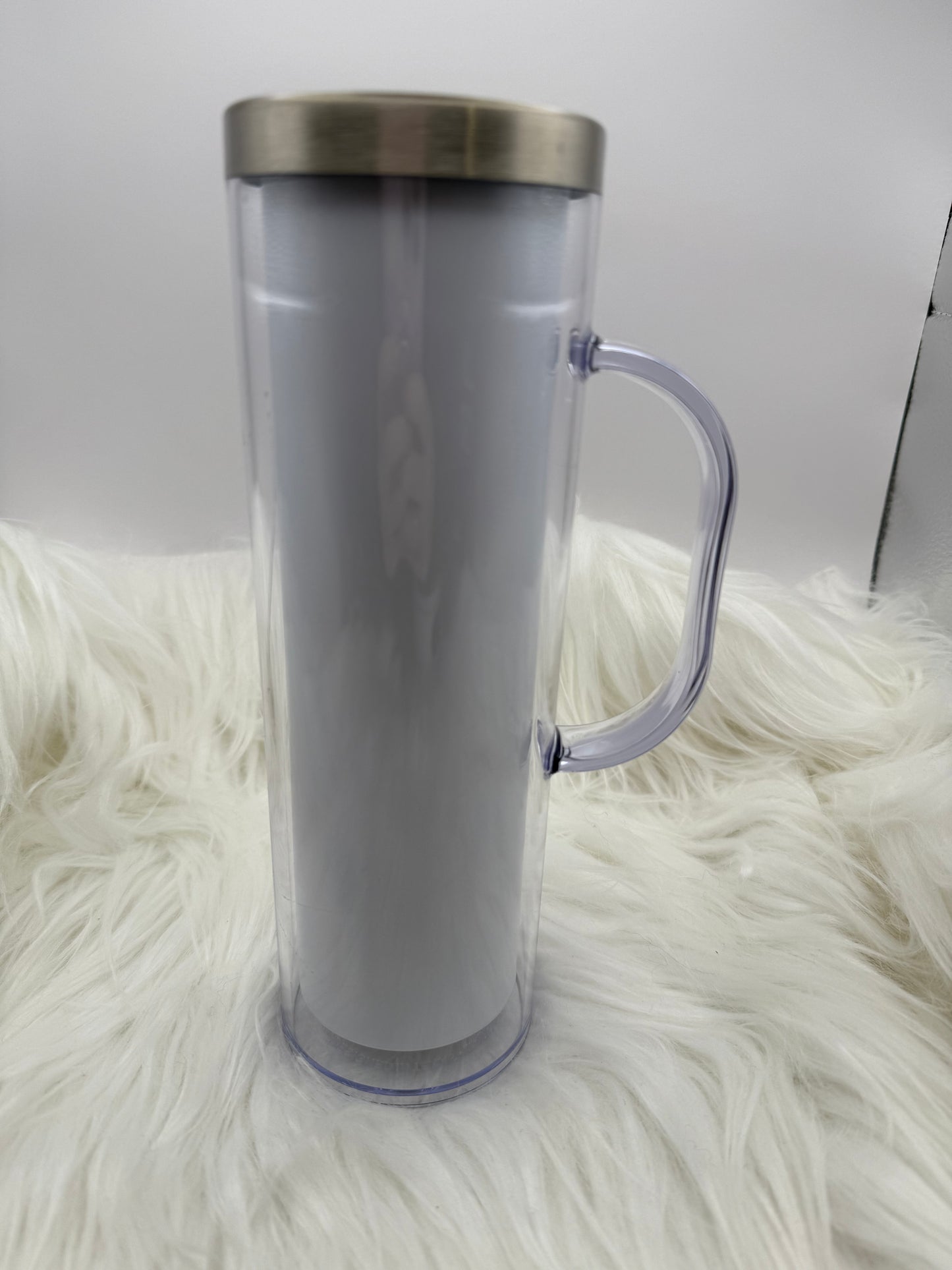 20oz Stainless Steel Snowglobe with Handle