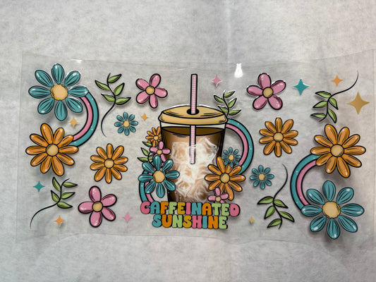 Caffeinated Sunshine Wrap for 16oz, 20oz, 24oz