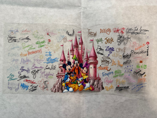 Castle with Characters Wrap for 16oz, 20oz