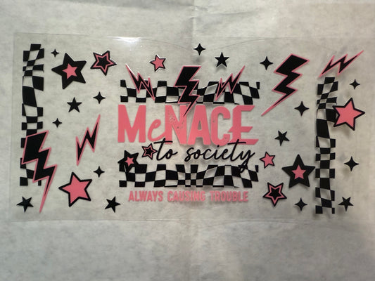 Menace to Society Wrap for 16oz, 20oz, 24oz
