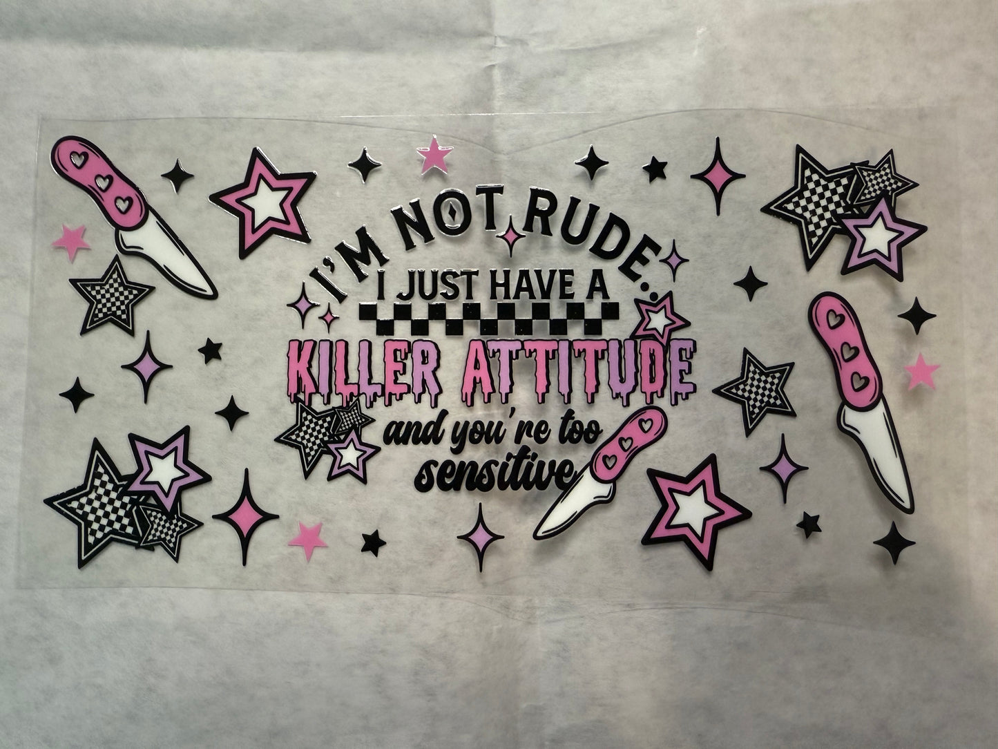 I'm Not Rude Wrap for 16oz, 20oz, 24oz